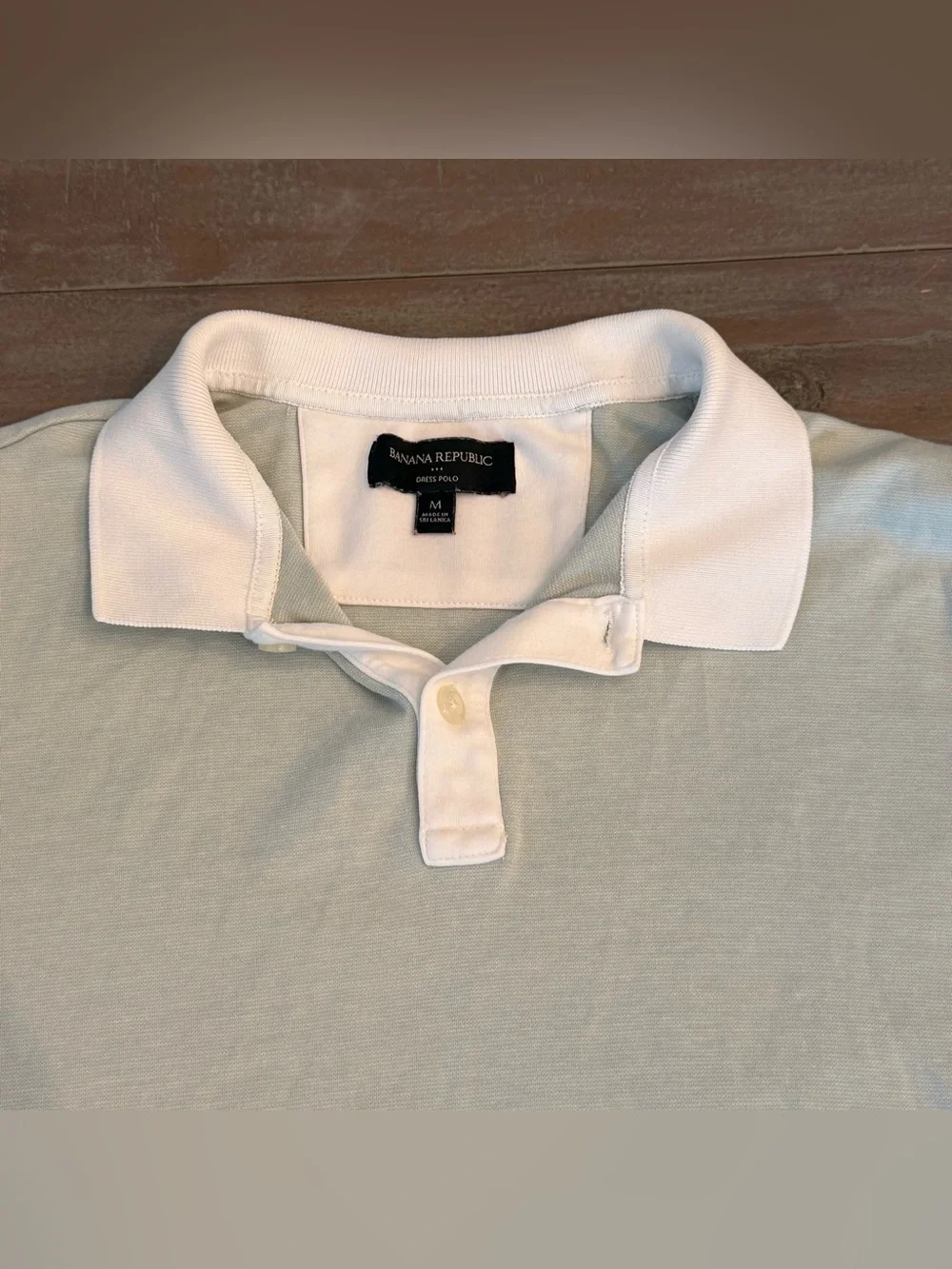 Banana Republic Men’s Polo Shirt Light Green Sz Medium Preowned